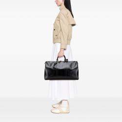 Pre Owned Louis Vuitton Nomade Keepall 50 Black Calf Leather Shoulder Bag