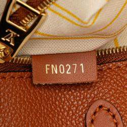 Pre Owned Louis Vuitton Brown Monogram Giant Raffia OnTheGo GM