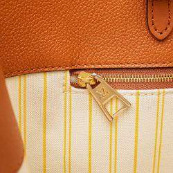Pre Owned Louis Vuitton Brown Monogram Giant Raffia OnTheGo GM