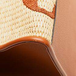 Pre Owned Louis Vuitton Brown Monogram Giant Raffia OnTheGo GM