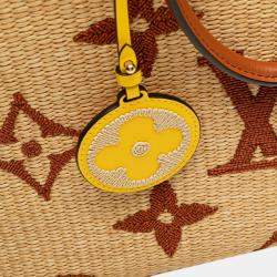 Pre Owned Louis Vuitton Brown Monogram Giant Raffia OnTheGo GM