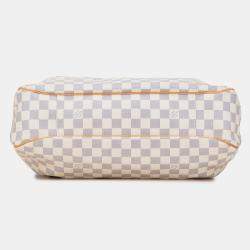 Pre Owned Louis Vuitton White Damier Azur Evora MM