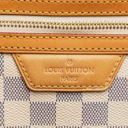 Pre Owned Louis Vuitton White Damier Azur Evora MM