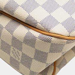 Pre Owned Louis Vuitton White Damier Azur Evora MM