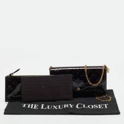 Pre Owned Louis Vuitton Amarante Monogram Vernis Felicie Pochette 