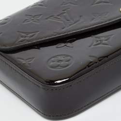 Pre Owned Louis Vuitton Amarante Monogram Vernis Felicie Pochette 