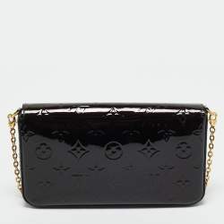 Pre Owned Louis Vuitton Amarante Monogram Vernis Felicie Pochette 