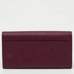 Pre Owned Louis Vuitton Aurore Monogram Empreinte Leather Sarah Wallet