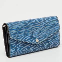 Pre Owned محفظة لويس فيتون إبي جلد دينم فاتح ساره