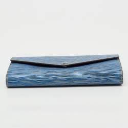 Pre Owned محفظة لويس فيتون إبي جلد دينم فاتح ساره