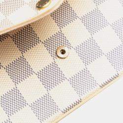 Pre Owned Louis Vuitton White Damier Azur Pochette Felicie