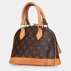 Pre Owned Louis Vuitton Brown Monogram Alma BB