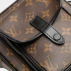 Pre Owned Louis Vuitton Brown Monogram Macassar Christopher Wearable