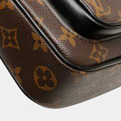 Pre Owned Louis Vuitton Brown Monogram Macassar Christopher Wearable