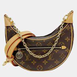 Pre Owned Louis Vuitton Brown Monogram Canvas Loop Shoulder Bag
