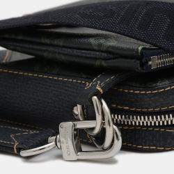 Pre Owned Louis Vuitton Trio Messenger Black Canvas Shoulder Bag