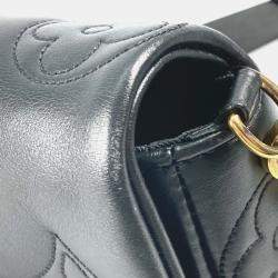 Pre Owned Louis Vuitton Bubblegram Black Leather Wallet on Strap