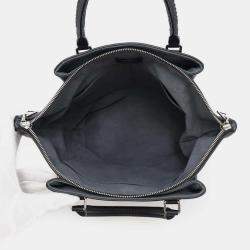 Pre Owned Louis Vuitton Haumea Galet Monogram Mahina Leather Tote Bag