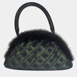 Pre Owned Louis Vuitton Marc Jacobs Mousseline Demi Lune Mini Evening Bag 2005