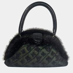 Pre Owned Louis Vuitton Marc Jacobs Mousseline Demi Lune Mini Evening Bag 2005