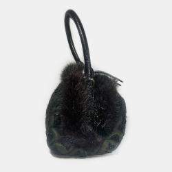 Pre Owned Louis Vuitton Marc Jacobs Mousseline Demi Lune Mini Evening Bag 2005