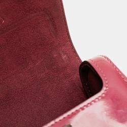 Pre Owned Louis Vuitton Red Vernis Monogram Twist PM