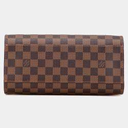 Pre Owned Louis Vuitton Brown Damier Ebene Triana