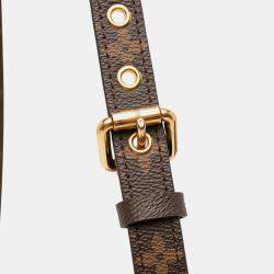 Pre Owned Louis Vuitton Brown Monogram Pochette Metis