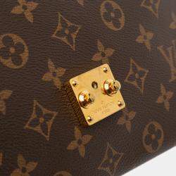 Pre Owned Louis Vuitton Brown Monogram Pochette Metis