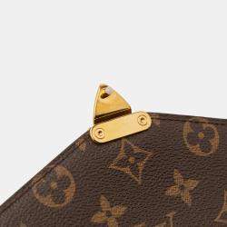 Pre Owned Louis Vuitton Brown Monogram Pochette Metis