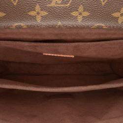 Pre Owned Louis Vuitton Brown Monogram Pochette Metis