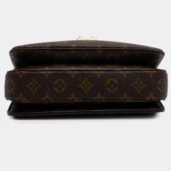 Pre Owned Louis Vuitton Brown Monogram Pochette Metis