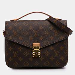 Pre Owned Louis Vuitton Brown Monogram Pochette Metis
