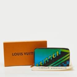 Pre Owned محفظة لويس فيتون زيبي محدودة الإصدار جلد إبي متعدد الألوان بطبعة سباق