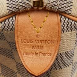 Pre Owned Louis Vuitton Damier Azur Canvas Speedy 30 Bag