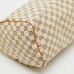 Pre Owned Louis Vuitton Damier Azur Canvas Speedy 30 Bag