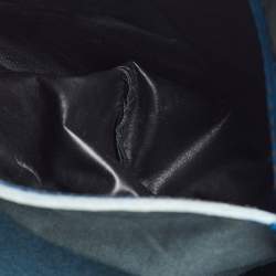 Pre Owned Louis Vuitton Toledo Blue Epi Leather Vintage Speedy 40 Bag