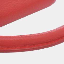 Pre Owned Louis Vuitton Red Taurillon Capucines BB