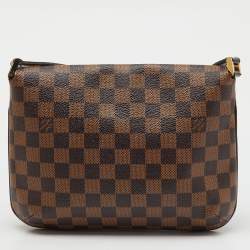 Pre Owned Louis Vuitton Damier Ebene Canvas Musette Tango Bag
