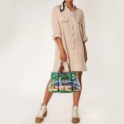 Pre Owned Louis Vuitton Multicolor Canvas and Leather Trim Limited Edition Escale Ailleurs Cabas PM Bag