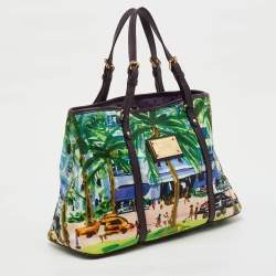 Pre Owned Louis Vuitton Multicolor Canvas and Leather Trim Limited Edition Escale Ailleurs Cabas PM Bag