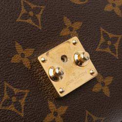 Pre Owned Louis Vuitton Brown Monogram Pochette Metis
