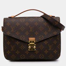 Pre Owned Louis Vuitton Brown Monogram Pochette Metis