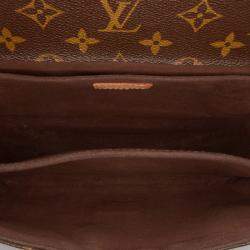 Pre Owned Louis Vuitton Brown Monogram Pochette Metis