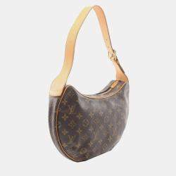 Pre Owned Louis Vuitton Brown Monogram Croissant MM