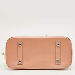 Pre Owned Louis Vuitton Metallic Peach Epi Leather Alma PM Bag