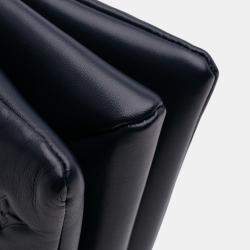 Pre Owned Louis Vuitton Navy Blue Monogram Embossed Puffy Lambskin Coussin PM