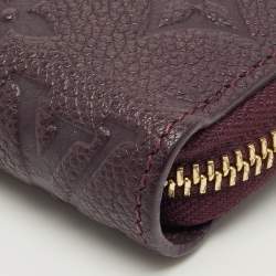 مملوكة مسبقًا Louis Vuitton Aube Monogram Empreinte Leather Zippy Wallet