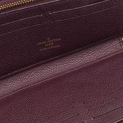 مملوكة مسبقًا Louis Vuitton Aube Monogram Empreinte Leather Zippy Wallet