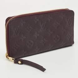 مملوكة مسبقًا Louis Vuitton Aube Monogram Empreinte Leather Zippy Wallet
